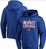 Men's Chicago Cubs Royal 2020 Postseason Collection Pullover Hoodie
